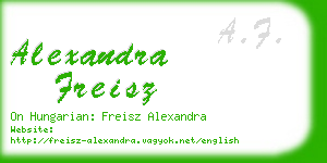 alexandra freisz business card